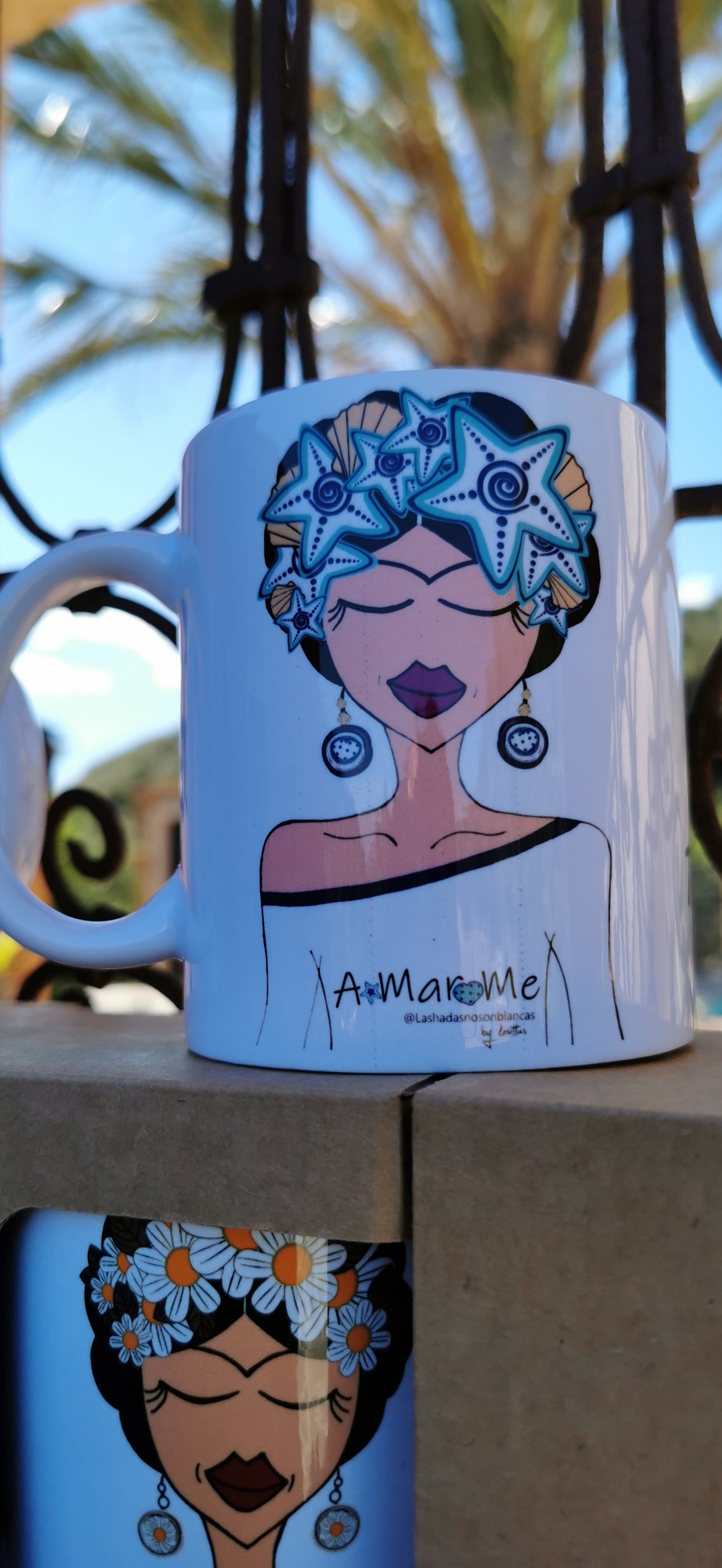 Taza cerámica diseño A-Mar-Me