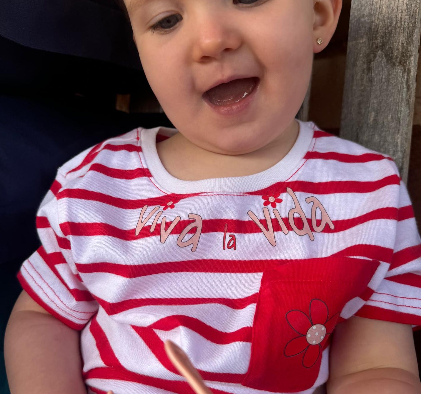 Camiseta rayas Viva La Vida infantil