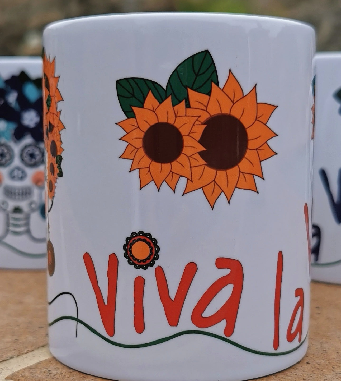 Taza cerámica diseño katrinas