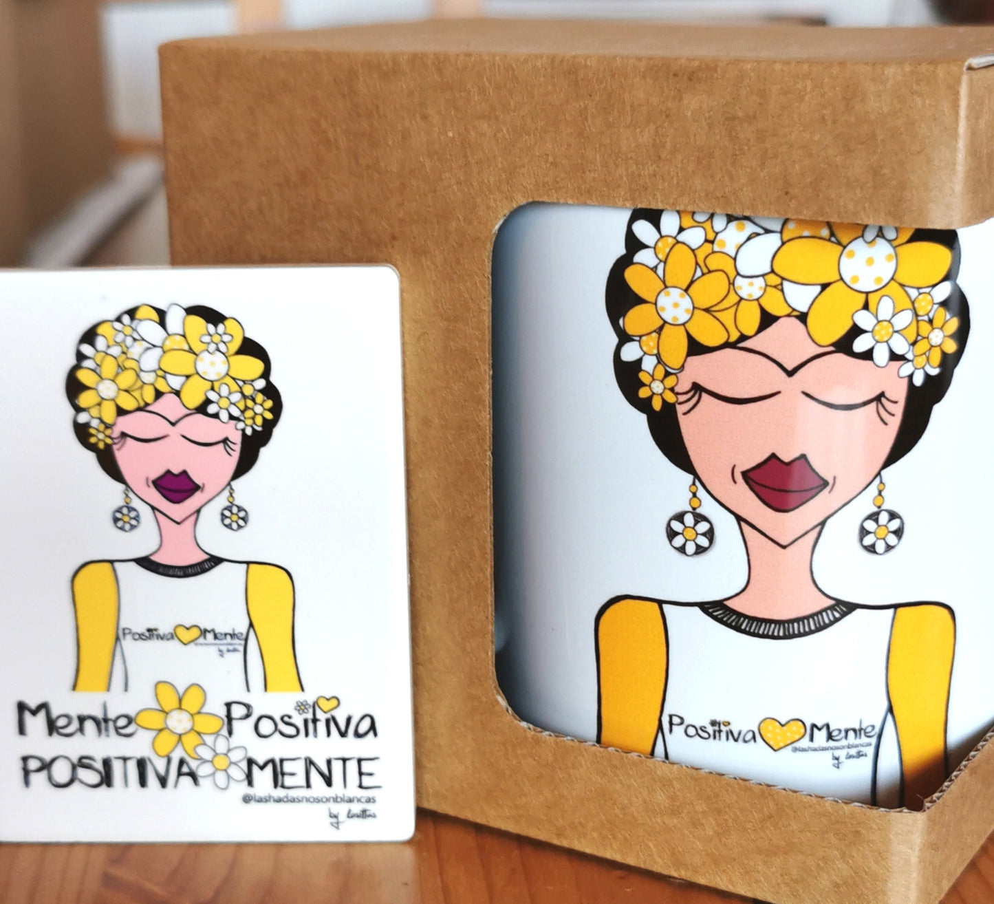 Taza e Imán con diseño MENTE