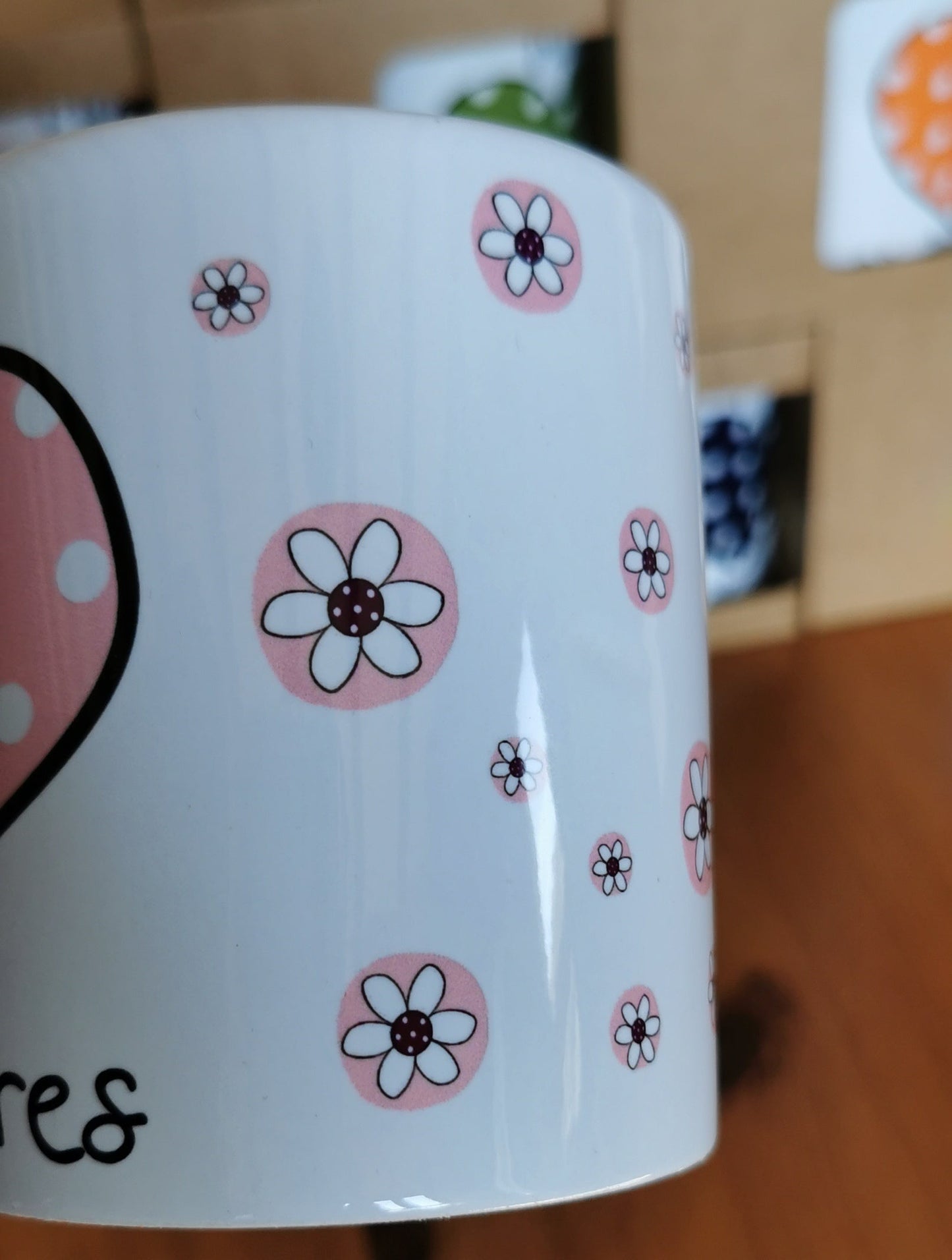 Taza Mi corazón es de Lunares