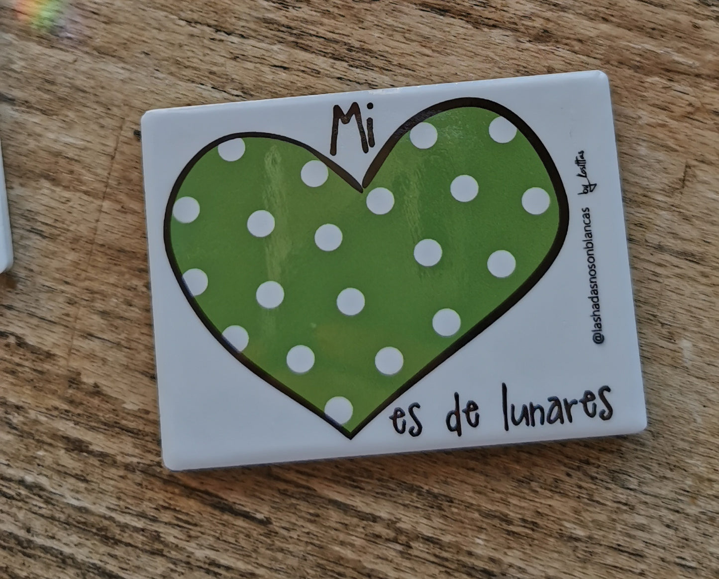 Imán Mi Corazón es de lunares