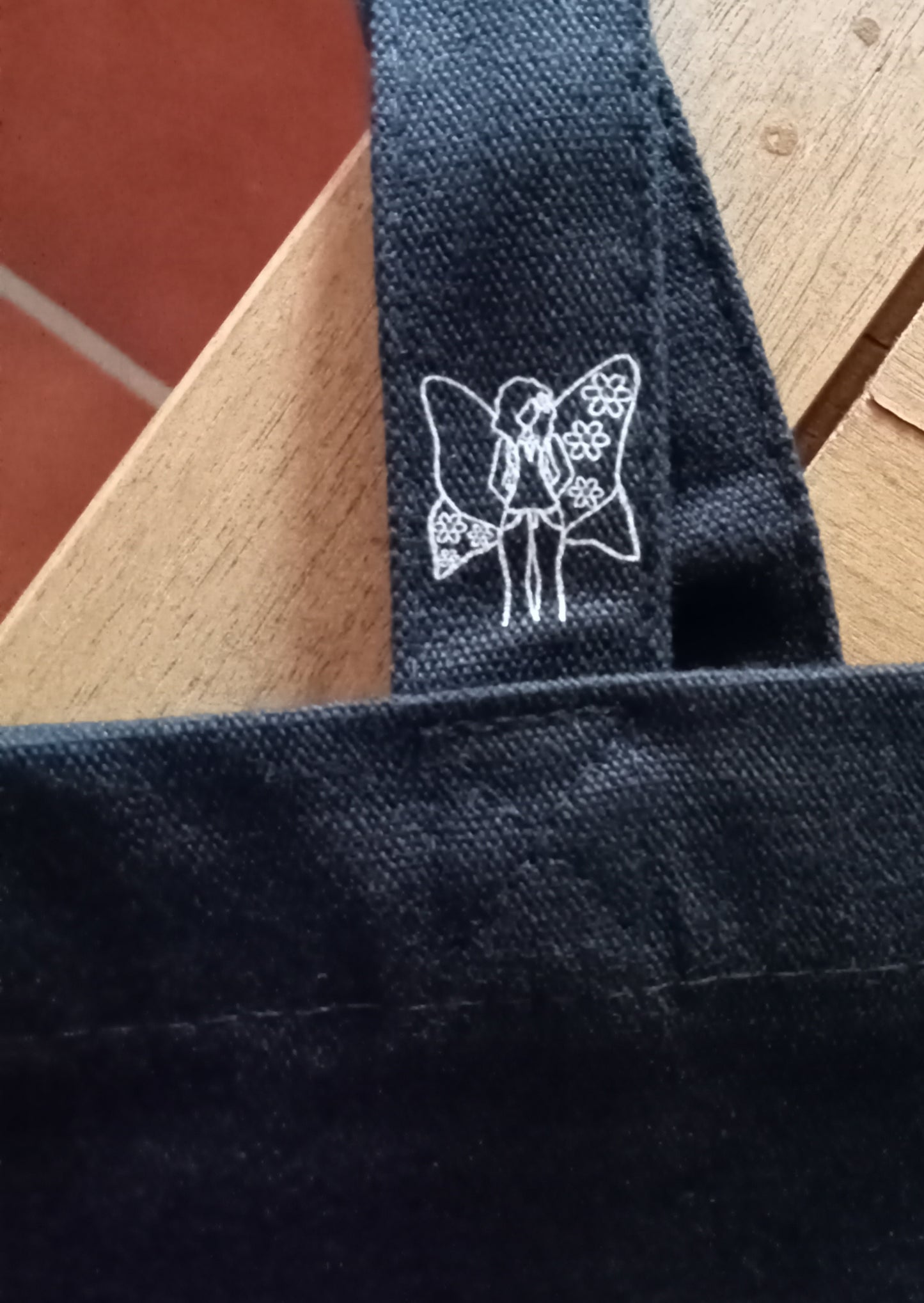 Tote Bag Azul "Mi Corazón es de lunares"