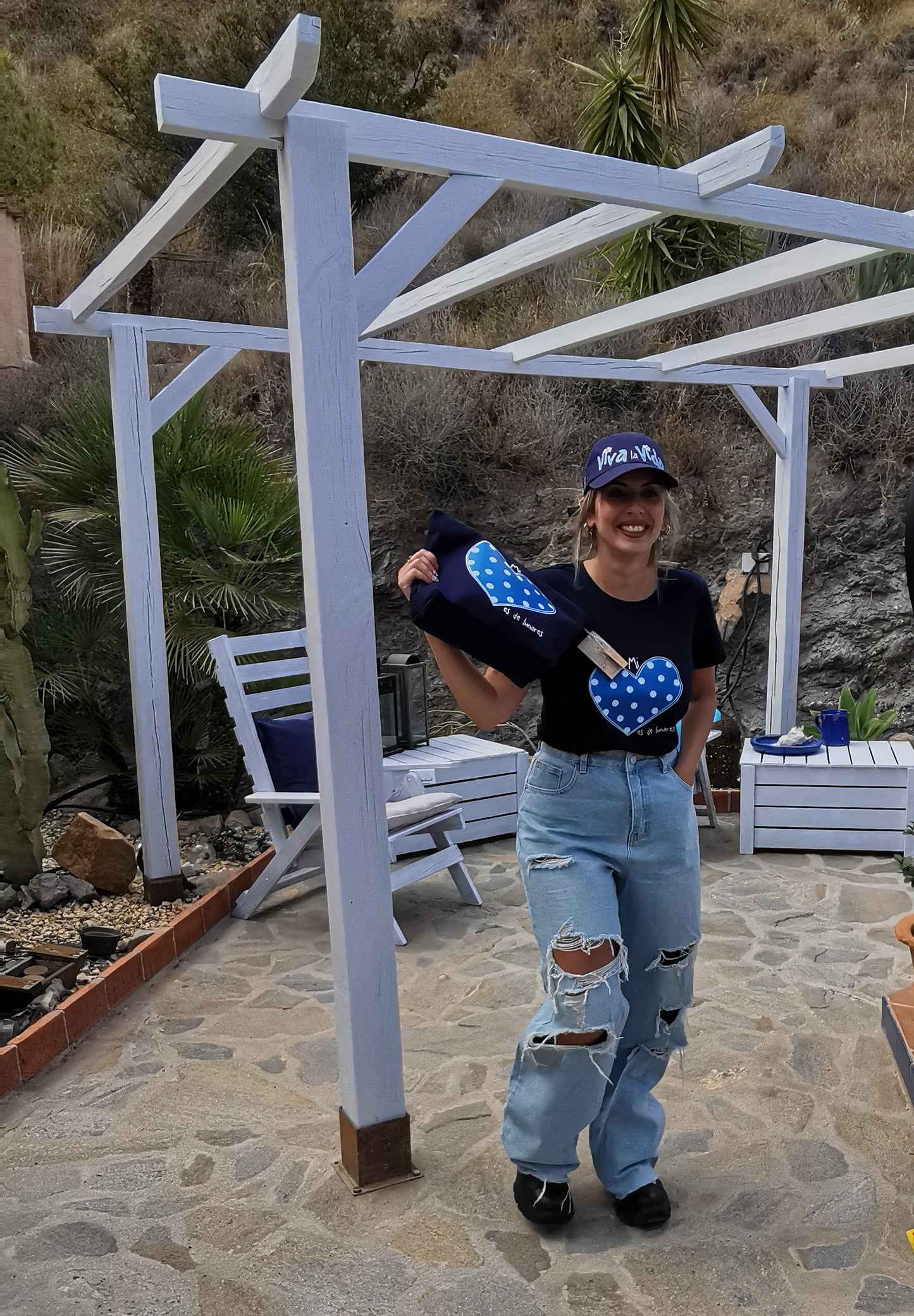 Gorra Azul "Viva La Vida"