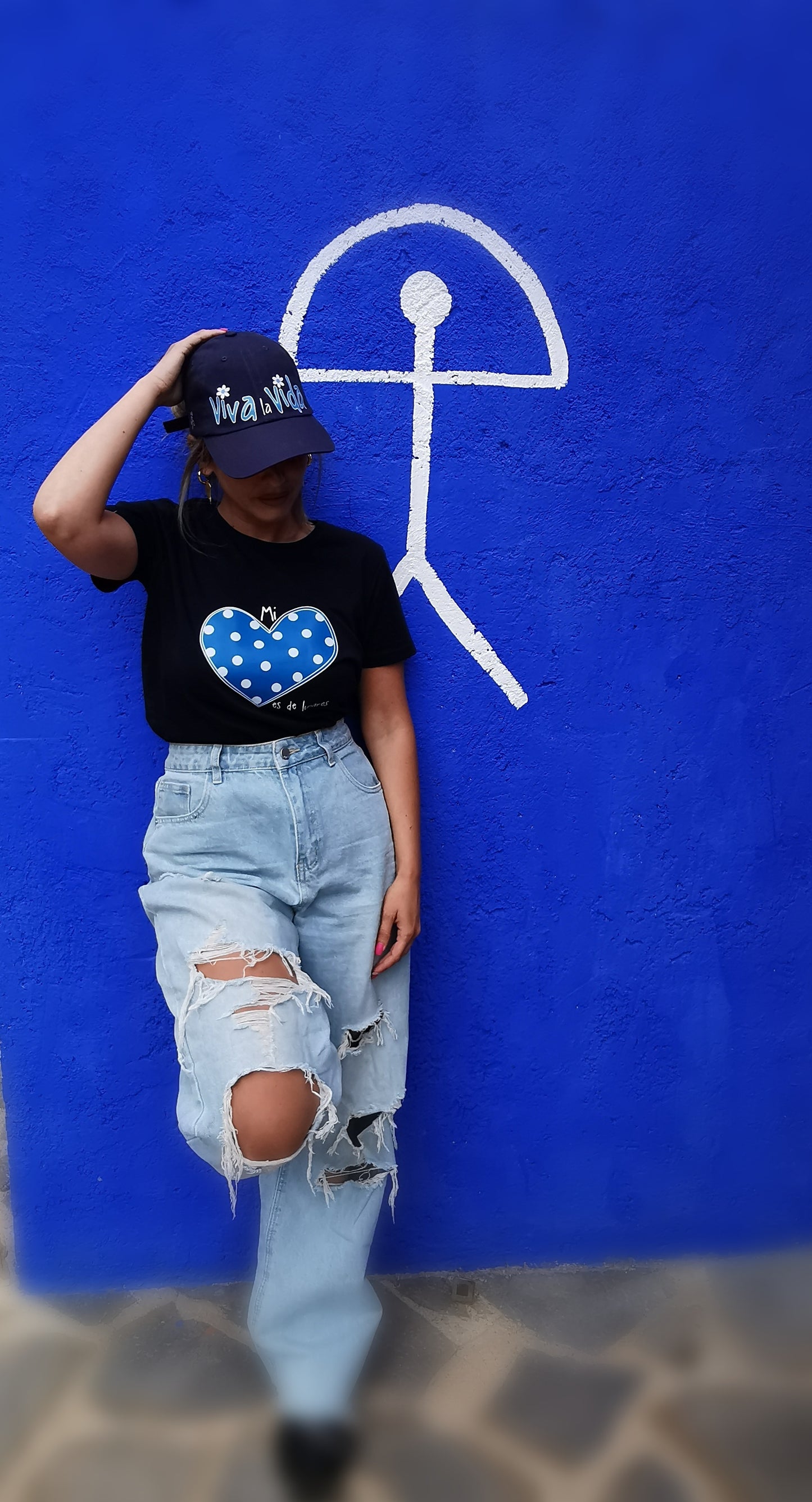 Gorra Azul "Viva La Vida"