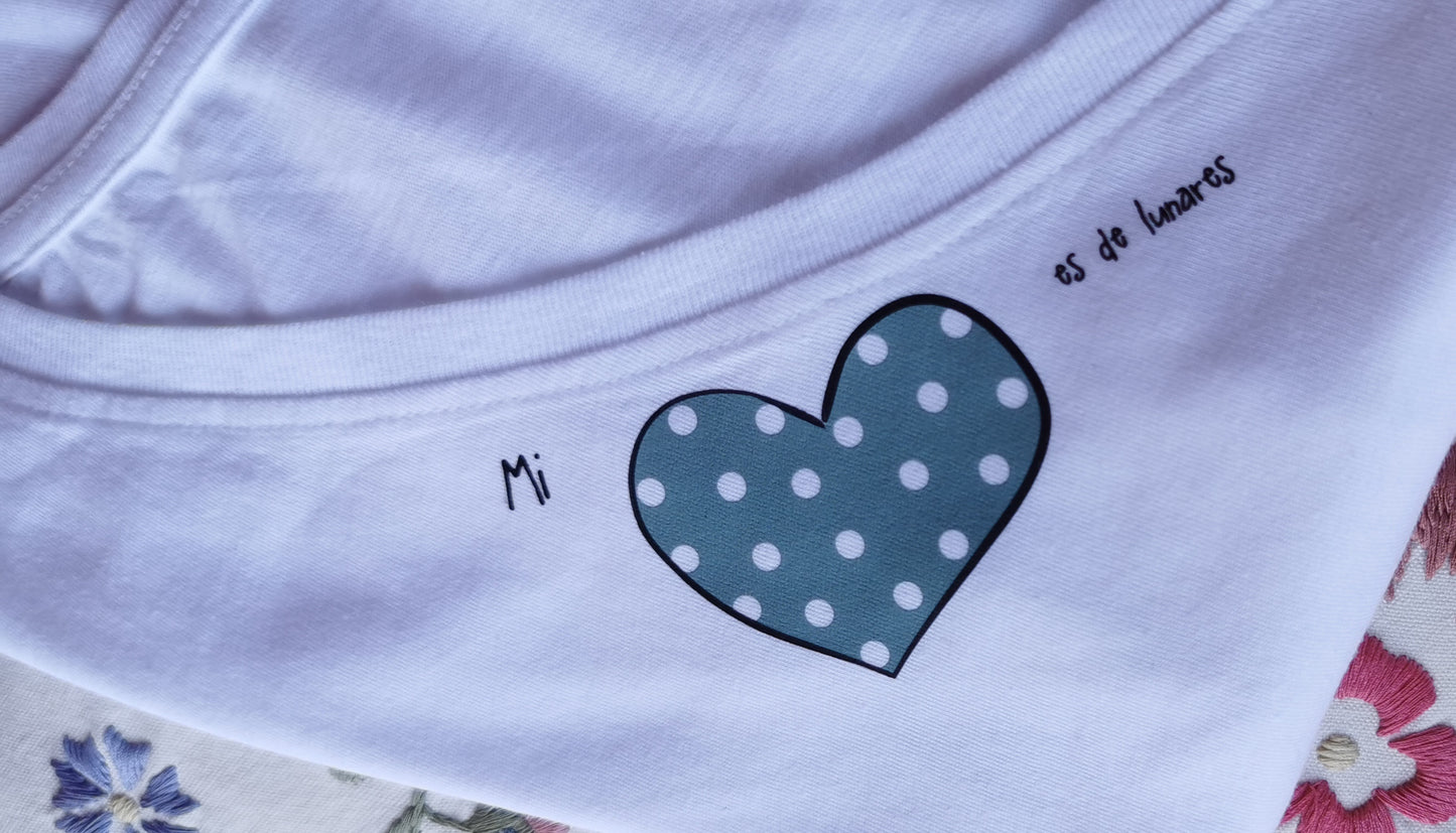 Camiseta "Mi corazón Es de Lunares"