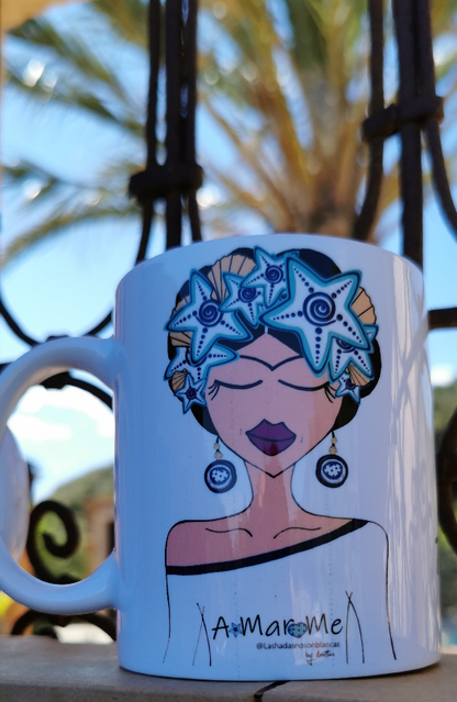 Taza cerámica diseño A-Mar-Me