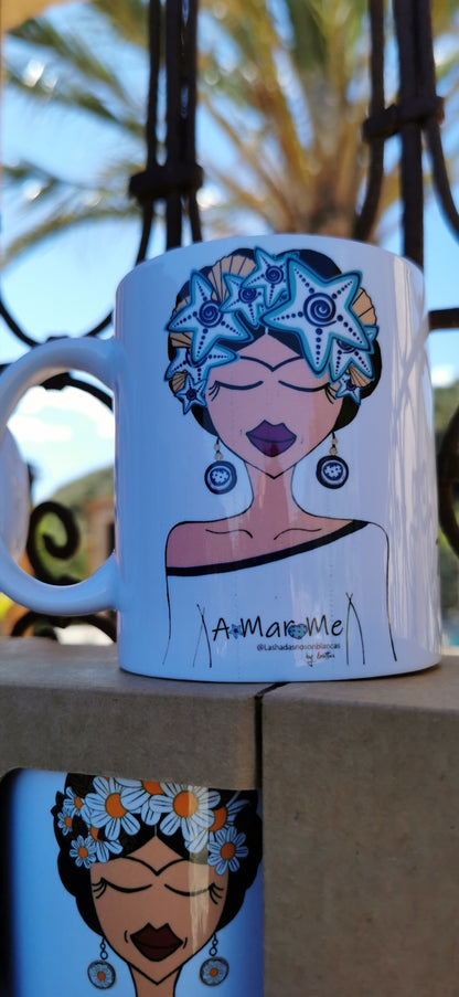 Taza cerámica diseño A-Mar-Me