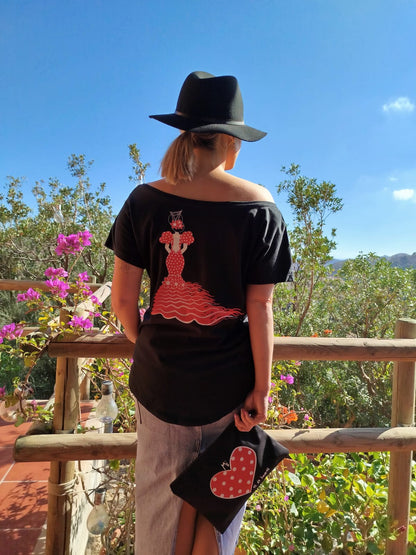 Bolso de Mano "Mi Corazón es de Lunares"