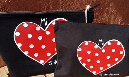 Bolso de Mano "Mi Corazón es de Lunares"