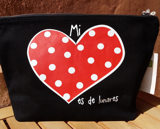 Bolso de mano mediano "Mi Corazón es de Lunares"