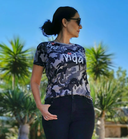 Camiseta básica Camuflaje Viva la Vida