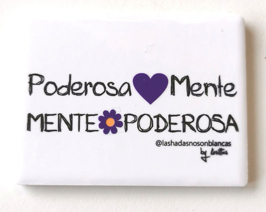 Imán con diseño MENTE Solo Texto