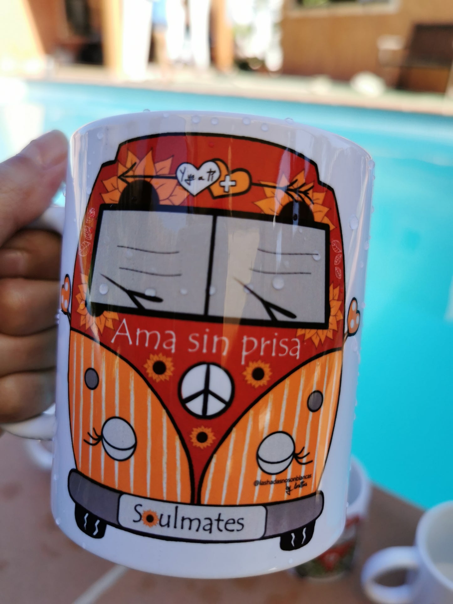 Taza Edición Especial! Furgoneta Ama sin prisa! Soulmates