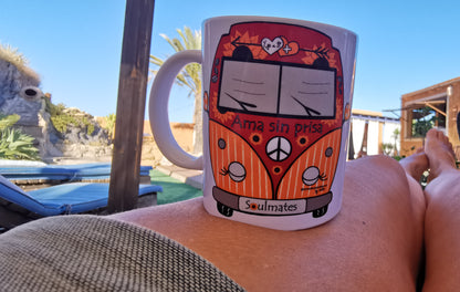 Taza Edición Especial! Furgoneta Ama sin prisa! Soulmates
