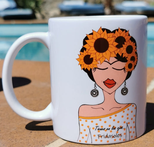 Taza cerámica diseño Fridasoles