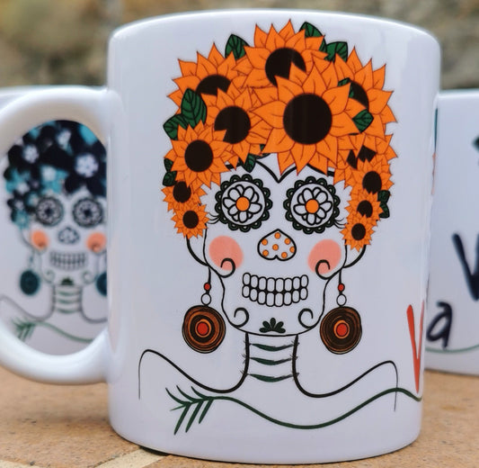 Taza cerámica diseño katrinas