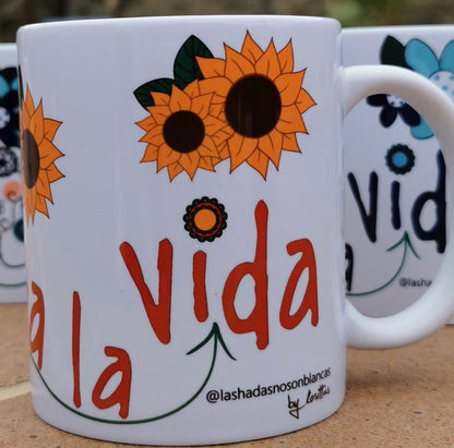 Taza cerámica diseño katrinas