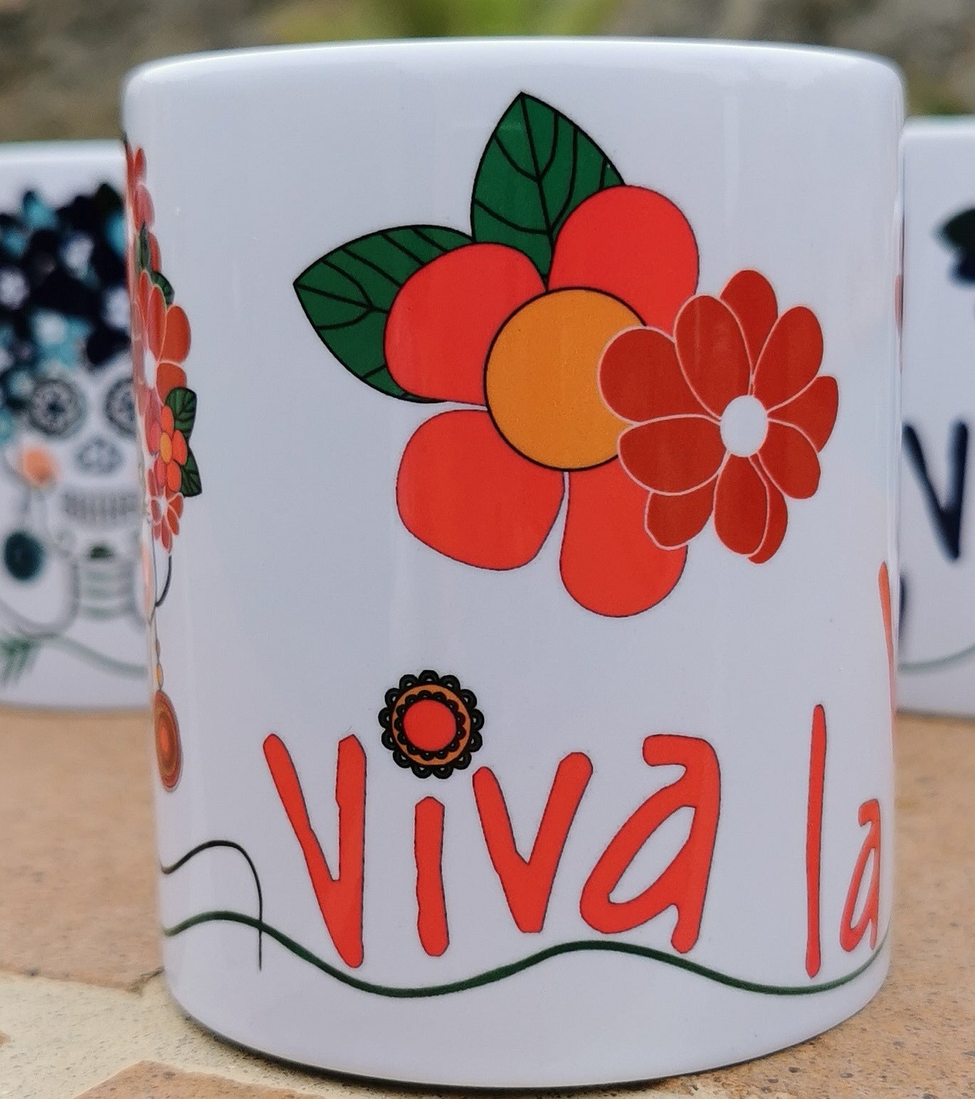 Taza cerámica diseño katrinas