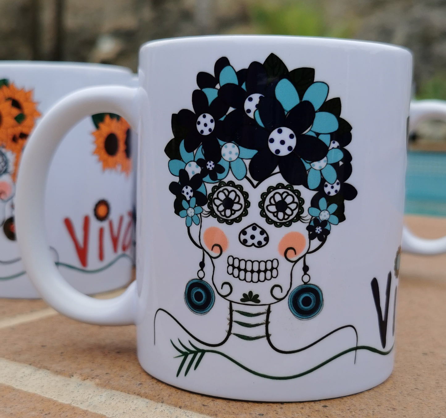 Taza cerámica diseño katrinas