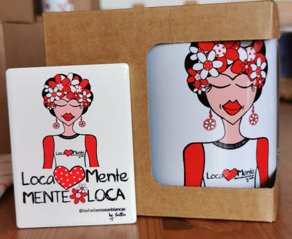 Taza e Imán con diseño MENTE