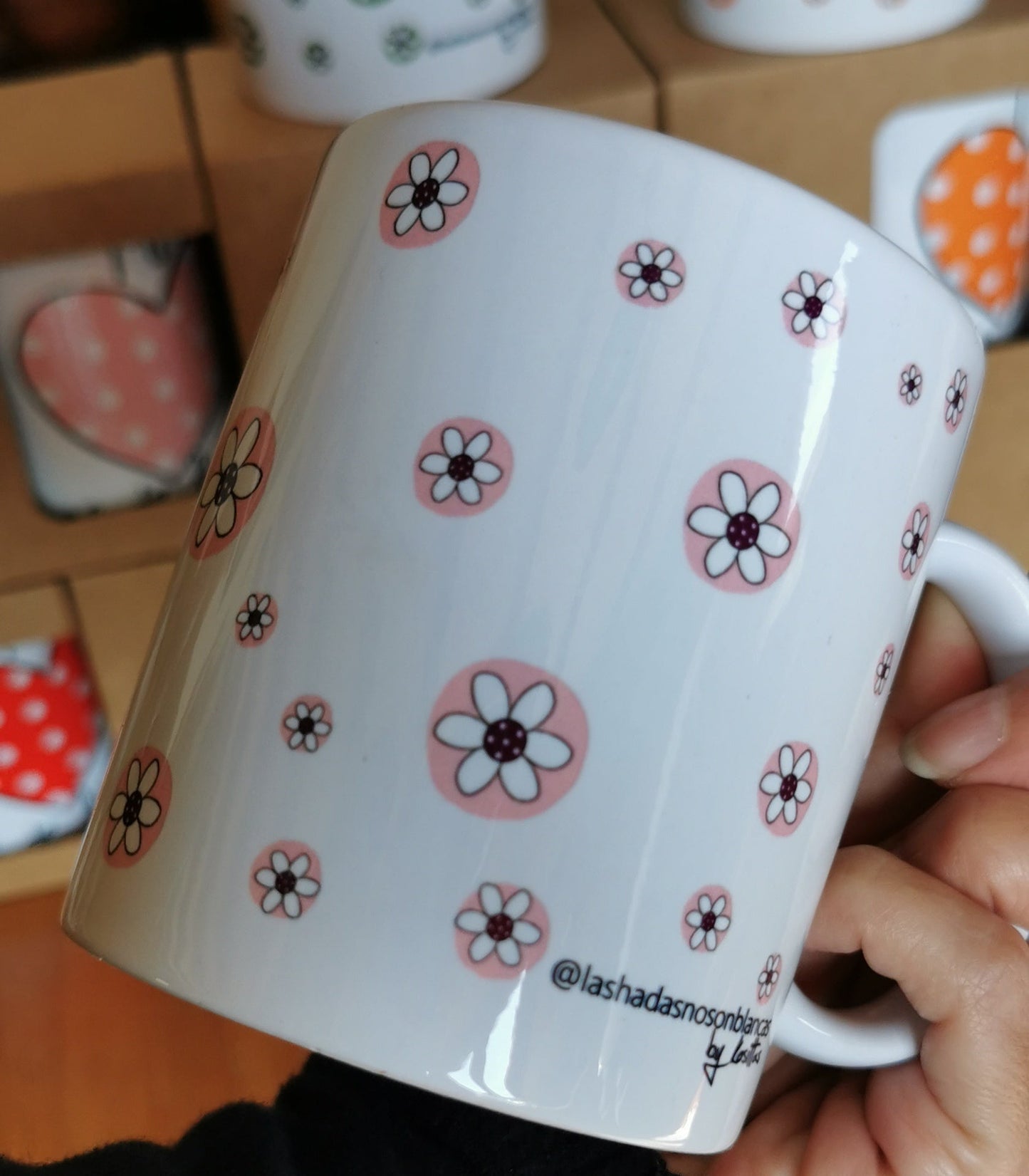 Taza  Mi corazón es de Lunares