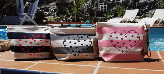 Bolsa Navy Mi Corazón Es de Lunares.