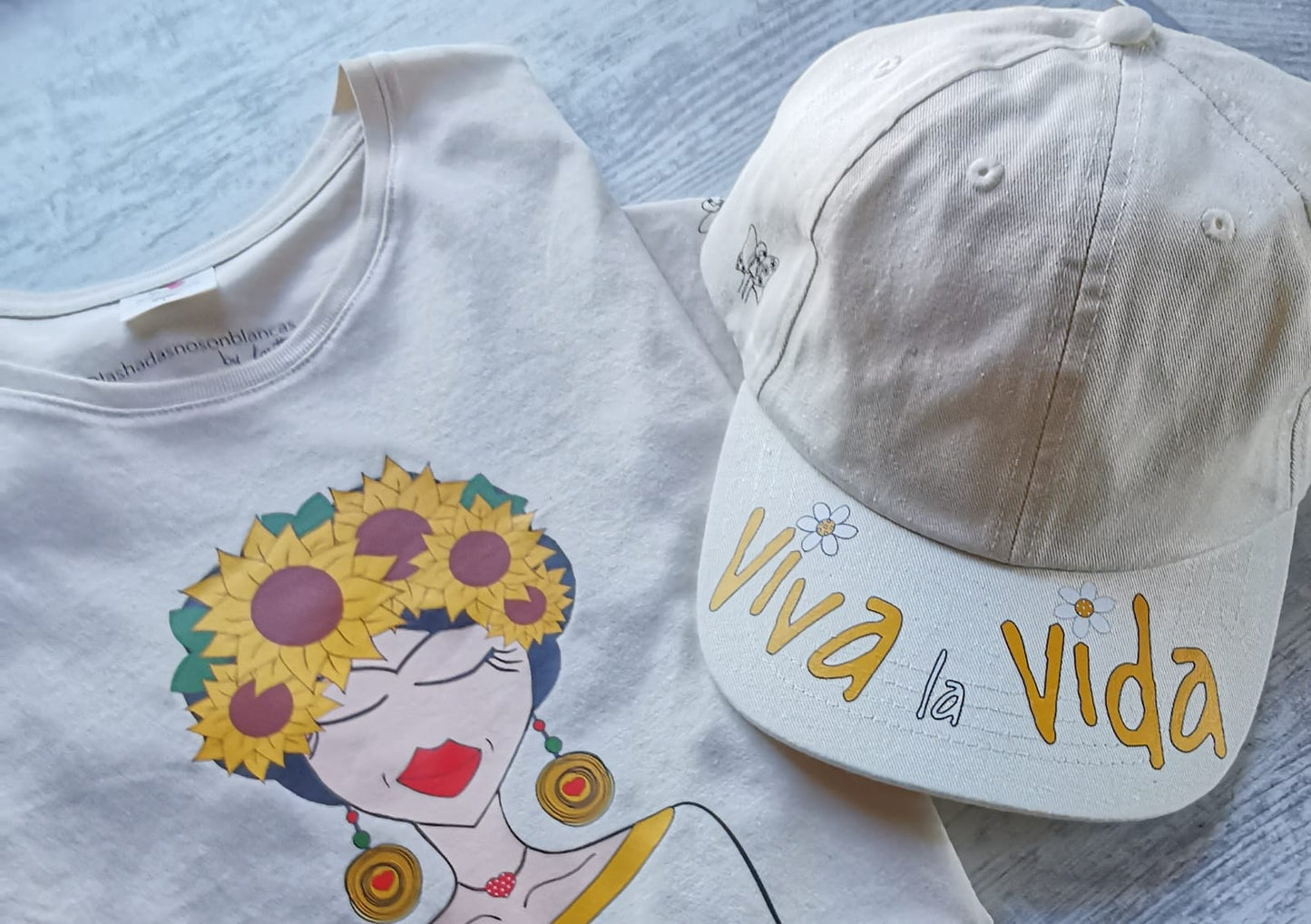 Gorra Beige "Viva La Vida"