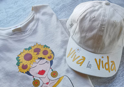 Gorra Beige "Viva La Vida"