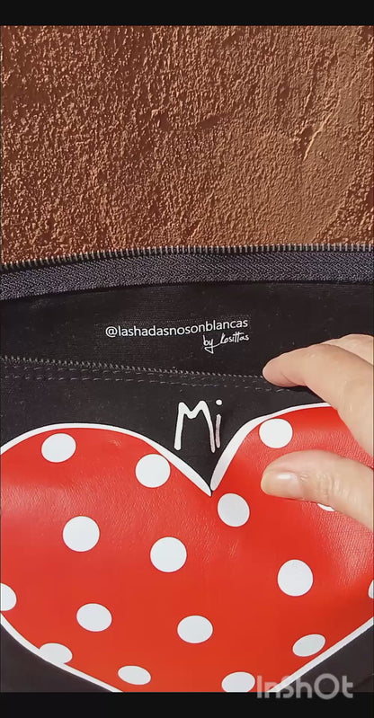 Bolso de mano mediano "Mi Corazón es de Lunares"
